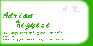 adrian negyesi business card